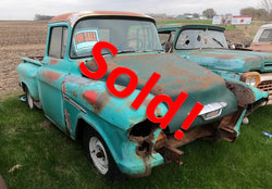 Rusted Teal & Red Full Truck With Parts/Accessories