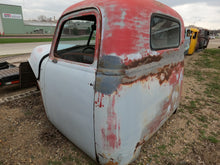 Red, Black, & Yellow Chevy Truck Cab With Hood