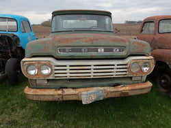 Light Green Rusted Full Ford Truck