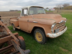 Tan & White Chevy 3600 Full Truck