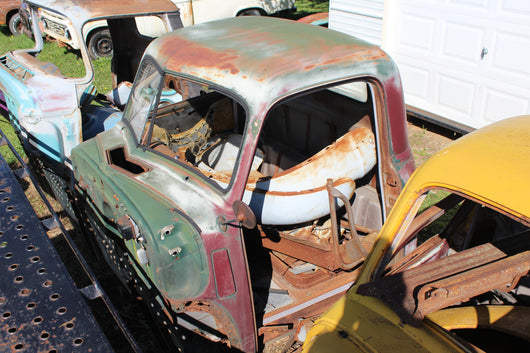 Red & Green Chevy Truck Cab,,Schwanke Engines LLC- Schwanke Engines LLC